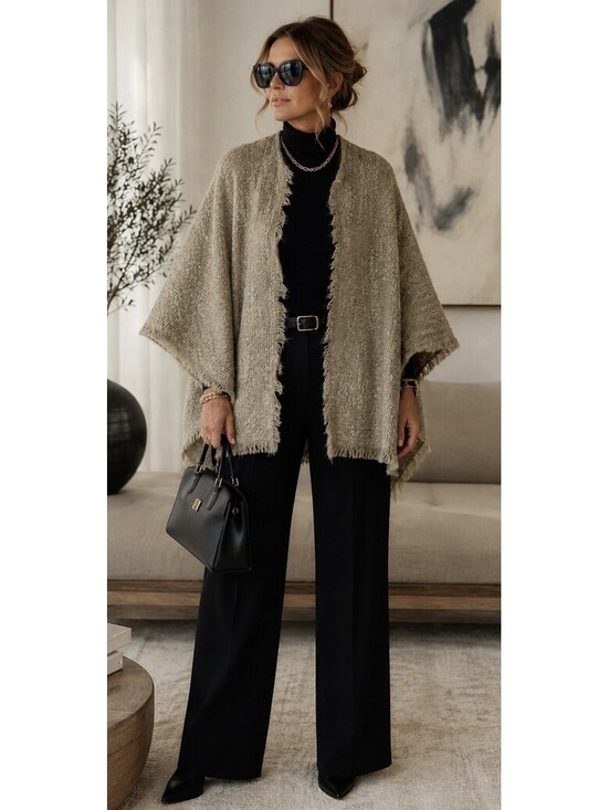 Giorgio Armani Jackets & Blazers - Giorgio Armani Borgonuovo 21 Authenticated Ruana Italian Soft Quiet Luxury Shawl